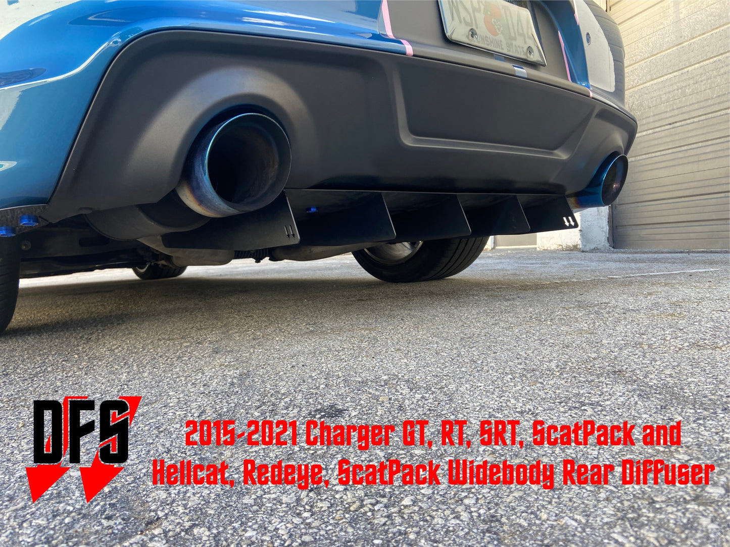 2015-2023 Dodge Charger Rear Diffuser
