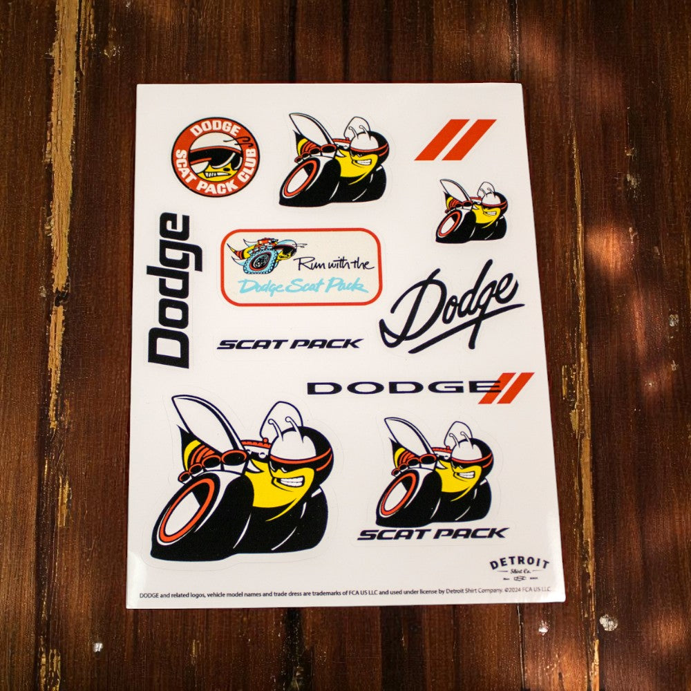Sticker - Dodge Scat Pack - Sheet