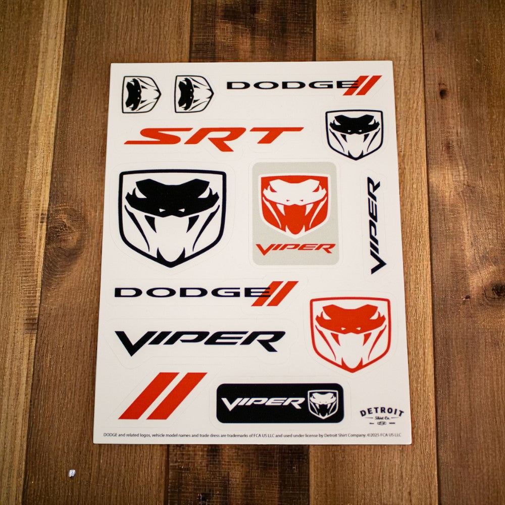 Sticker - Dodge Viper Fangs - Sheet