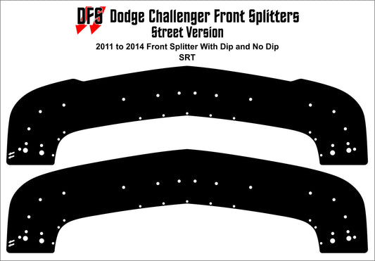 2011-2014 Challenger SRT Front Splitter