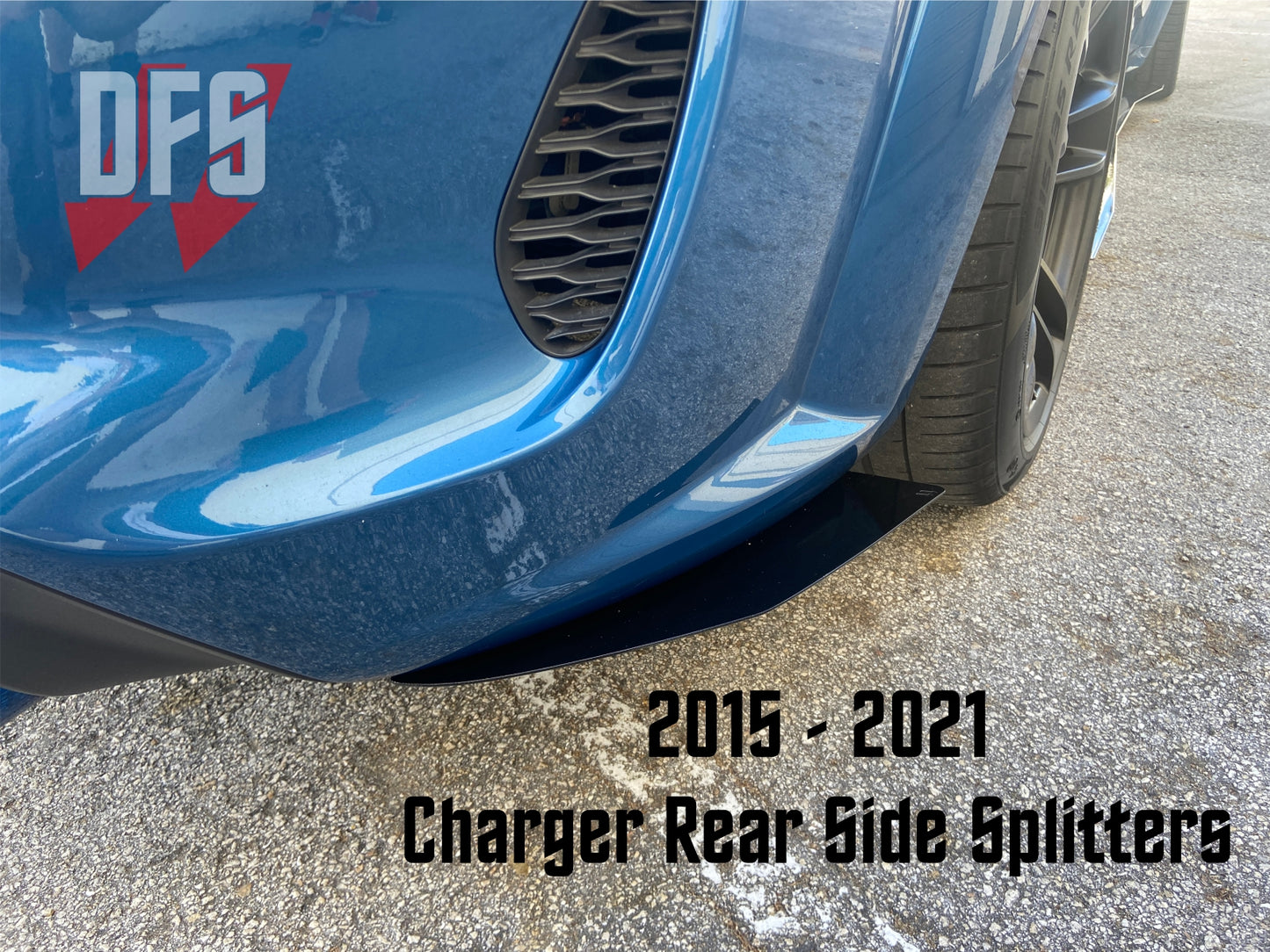 2015-2023 Dodge Charger Rear Side Splitters