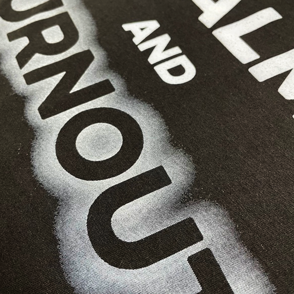 Mens Dodge SRT Hellcat “Keep Calm and Burnout” T-shirt (Black)-FINAL SALE