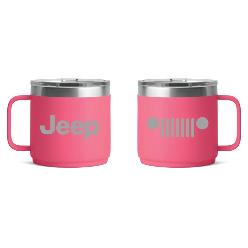Camper Mug - Jeep Insulated - Pink