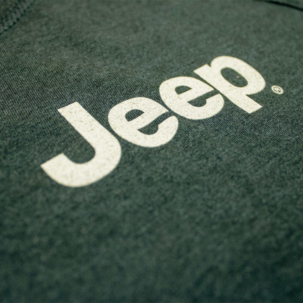 Mens Jeep® For All Life's Adventures T-Shirt - Heather Forest Green