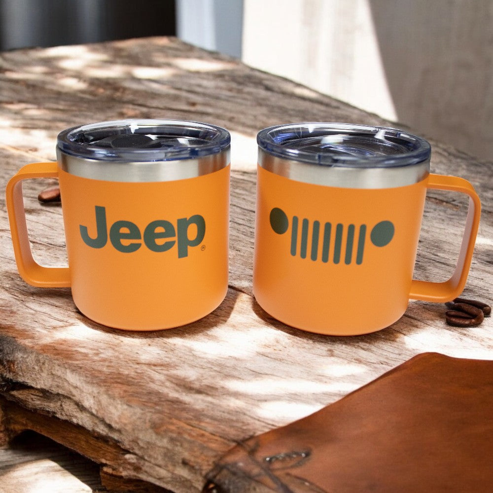 Camper Mug - Jeep Insulated - Orange