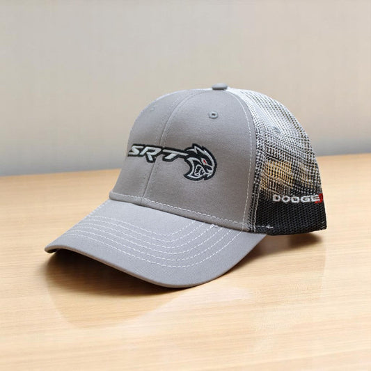 Hat - Dodge SRT Hellcat Redeye Gravel SnapBack Trucker - Black/Grey/White