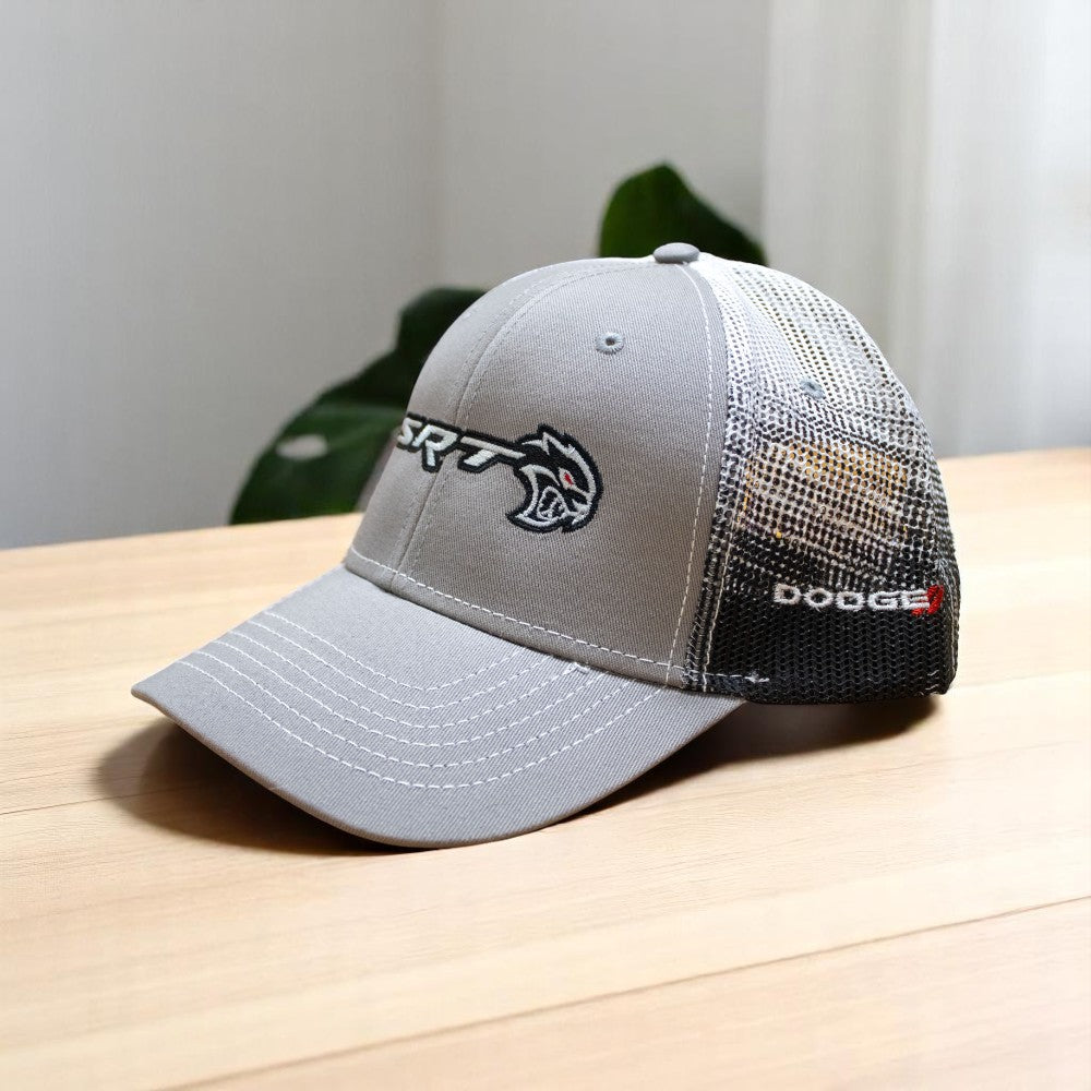 Hat - Dodge SRT Hellcat Redeye Gravel SnapBack Trucker - Black/Grey/White