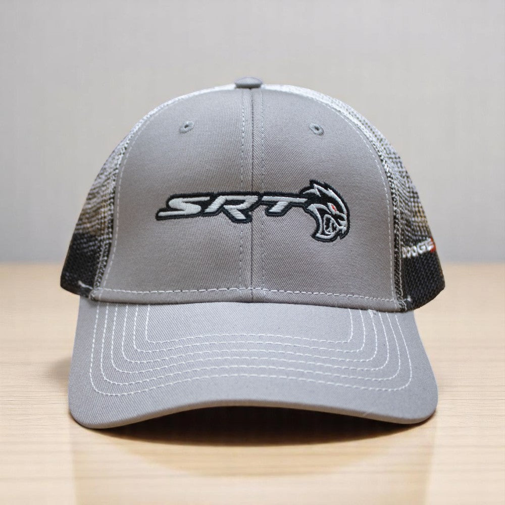 Hat - Dodge SRT Hellcat Redeye Gravel SnapBack Trucker - Black/Grey/White