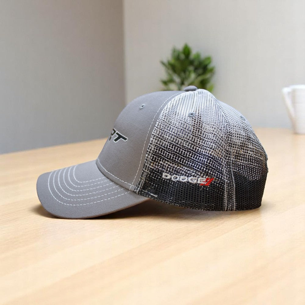 Hat - Dodge SRT Gravel SnapBack Trucker - Black/Grey/White