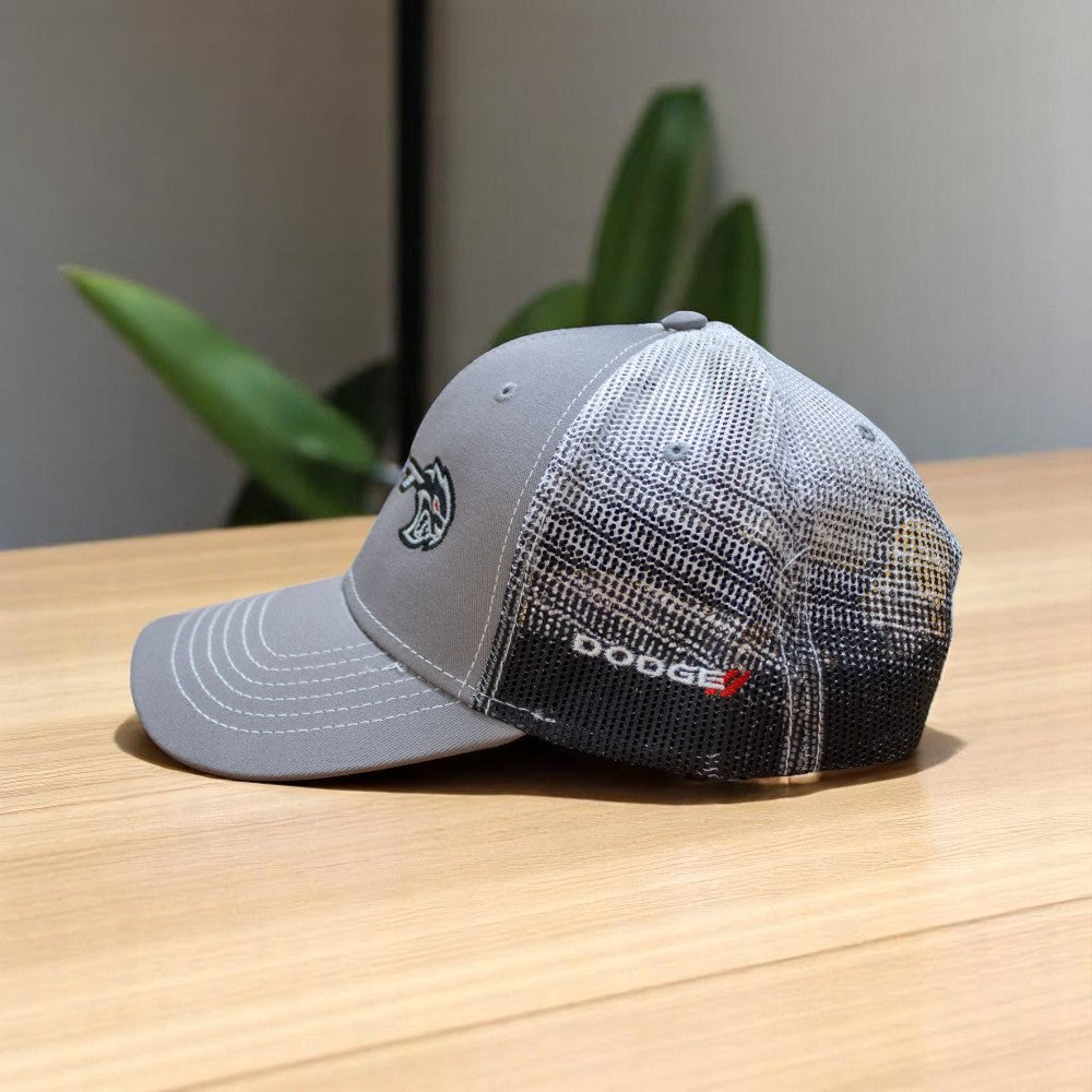 Hat - Dodge SRT Hellcat Redeye Gravel SnapBack Trucker - Black/Grey/White