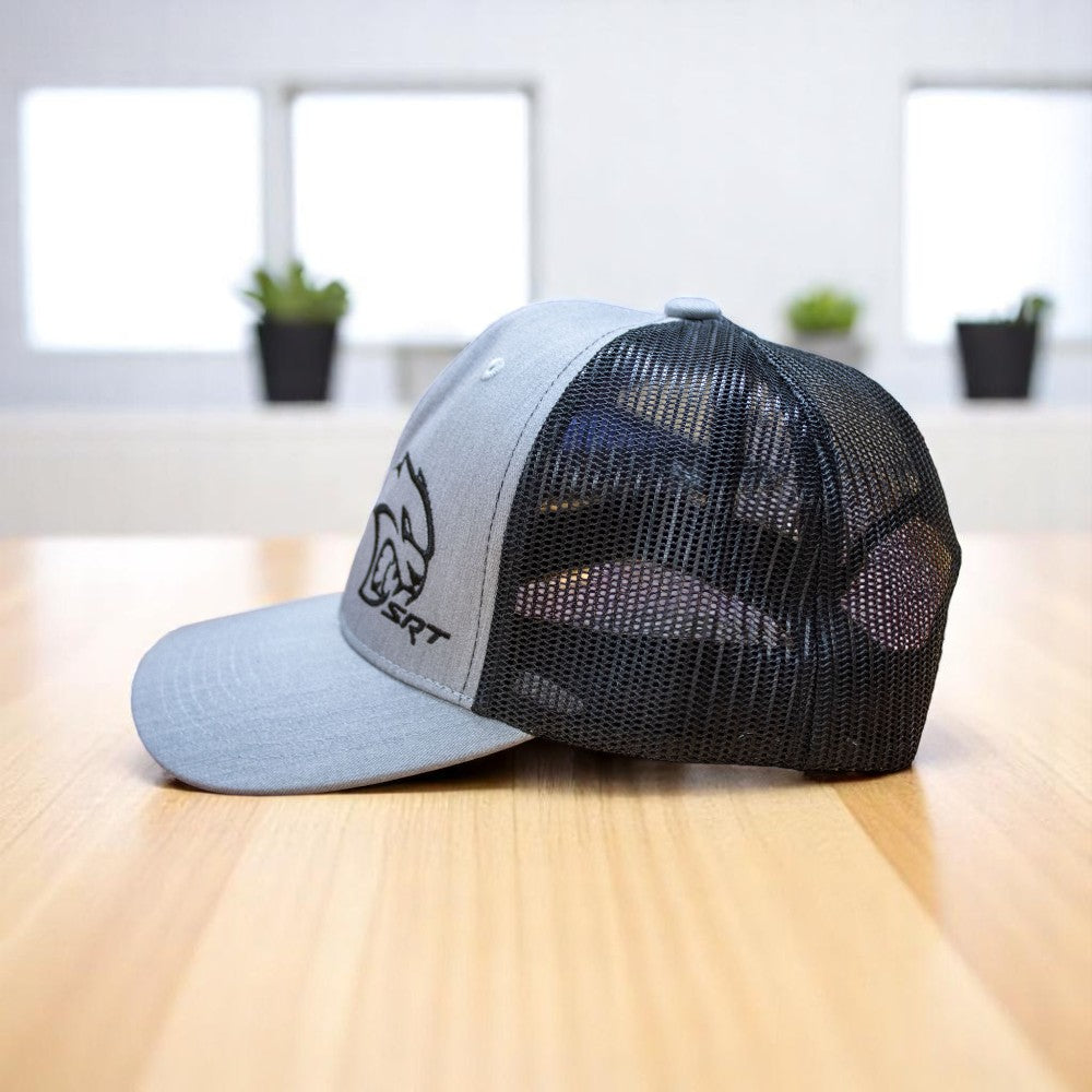 Hat - Dodge SRT Hellcat SnapBack Trucker (Heather Grey/Black)