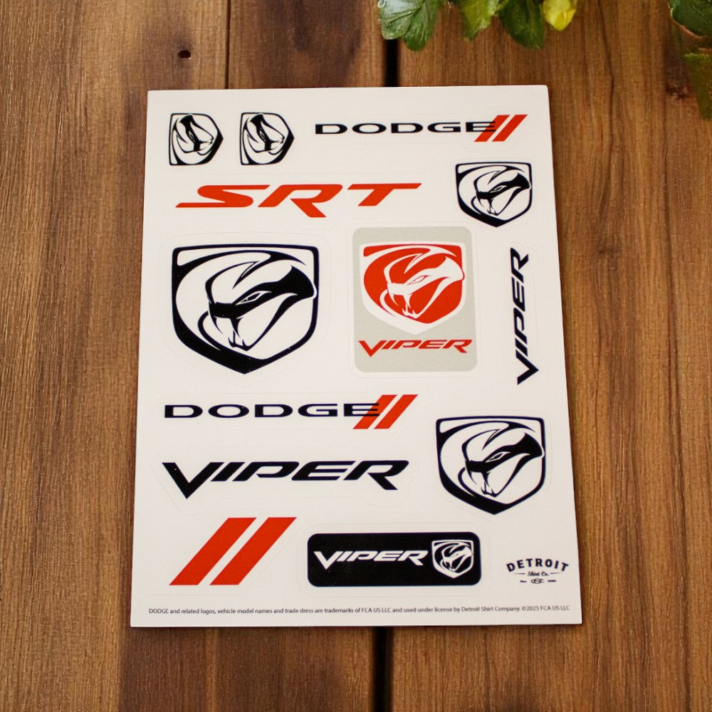 Sticker - Dodge Viper Stryker - Sheet