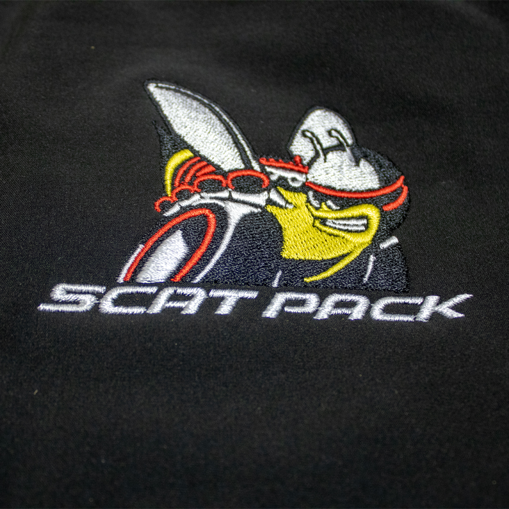 Mens Dodge® Scat Pack Hooded Softshell Jacket - Black