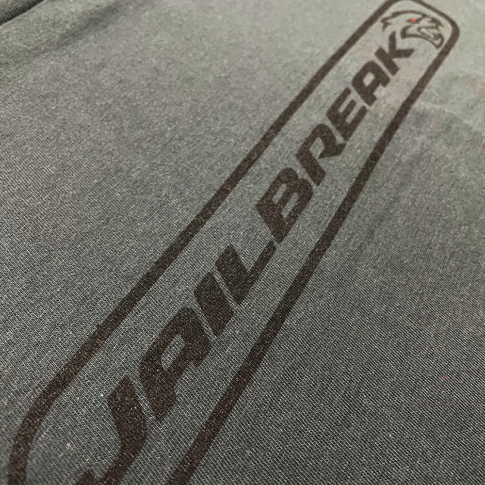 Mens Dodge SRT Hellcat JAILBREAK T-shirt - Charcoal - FINAL SALE