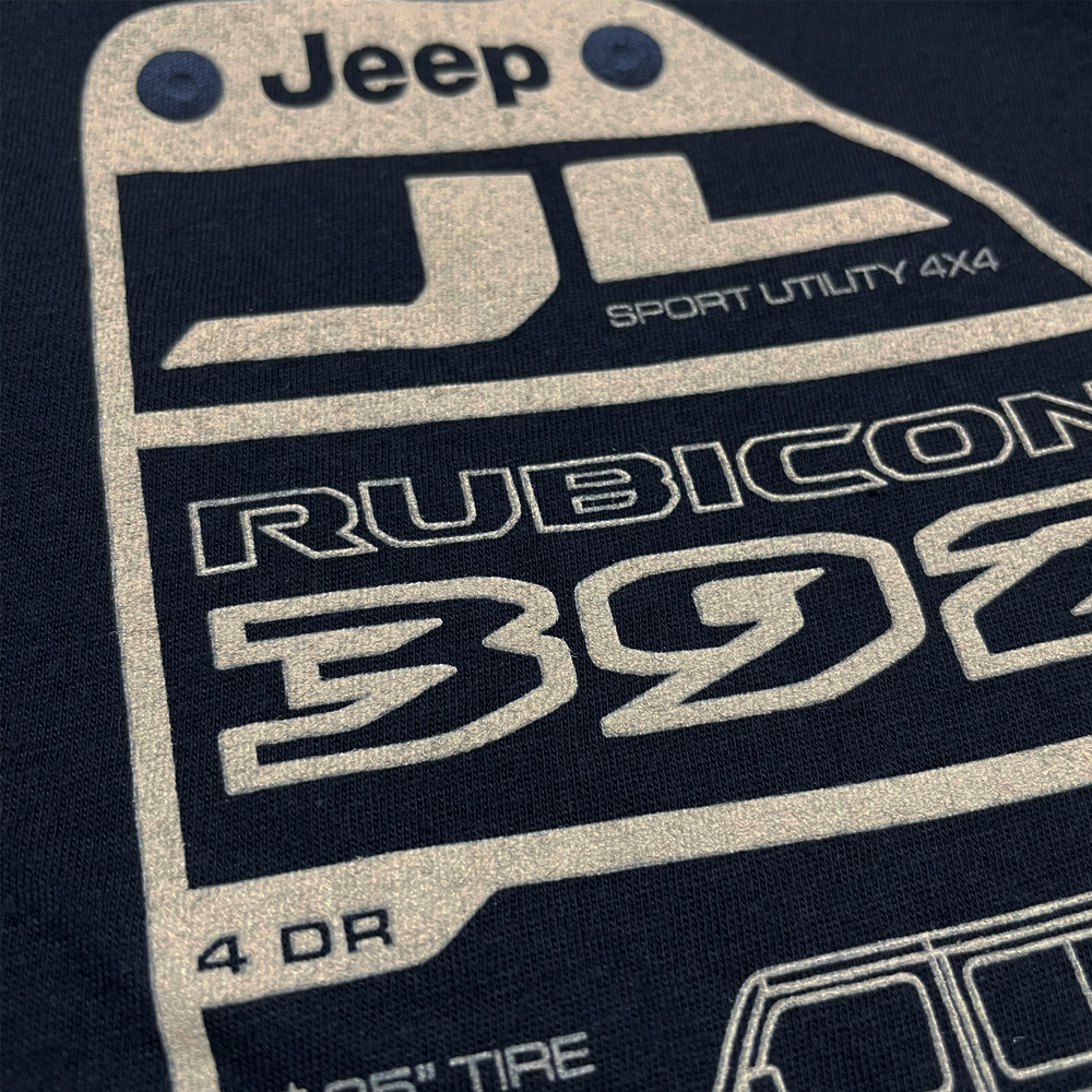 Mens Jeep® Wrangler JL 392 Rubicon Spec Plate - Black