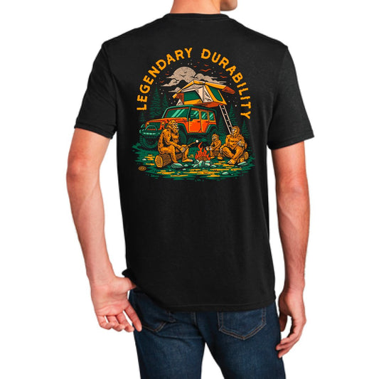 Mens Jeep® Sasquatch Family T-Shirt - Black