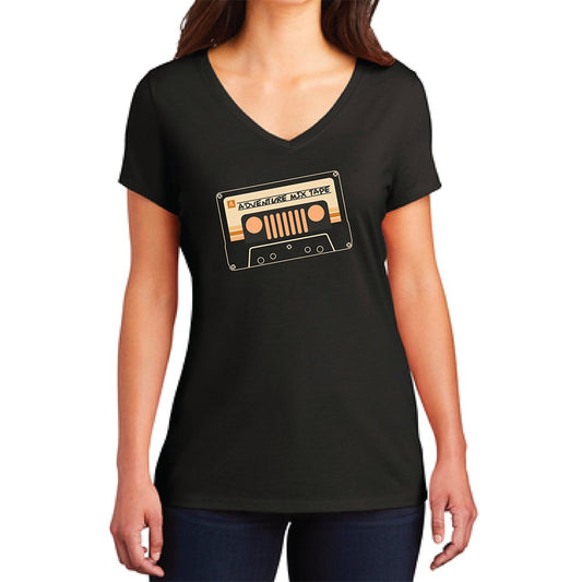 Ladies V-Neck - Jeep® Adventure Mixtape