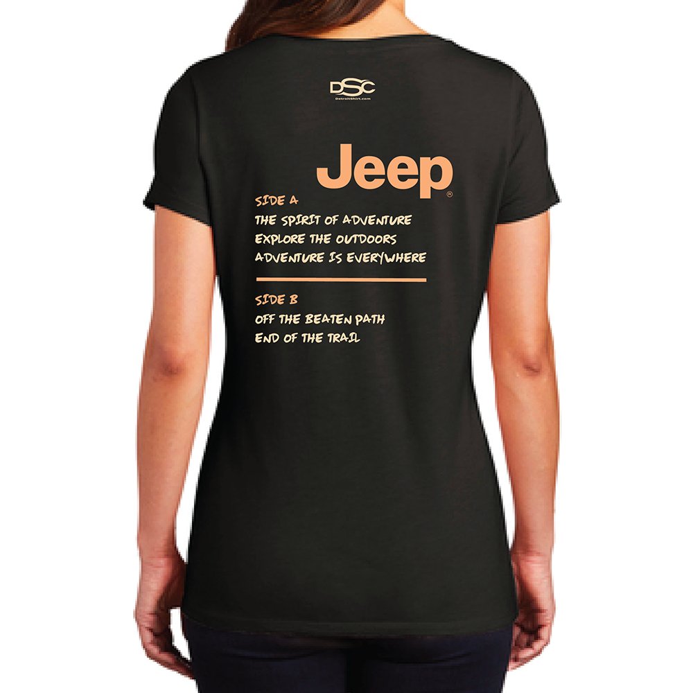 Ladies V-Neck - Jeep® Adventure Mixtape