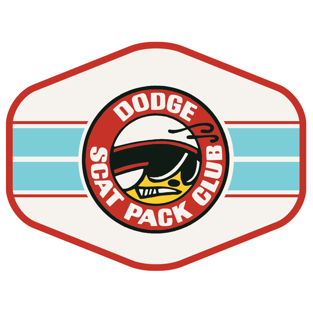 Sticker - Dodge Scat Pack Club Hex – Downforce Solutions