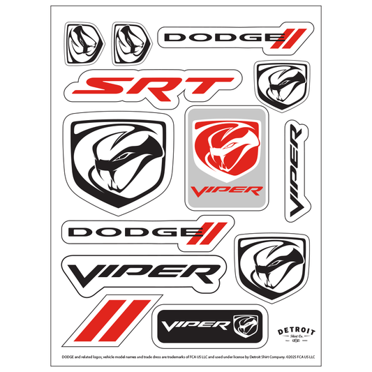Sticker - Dodge Viper Stryker - Sheet