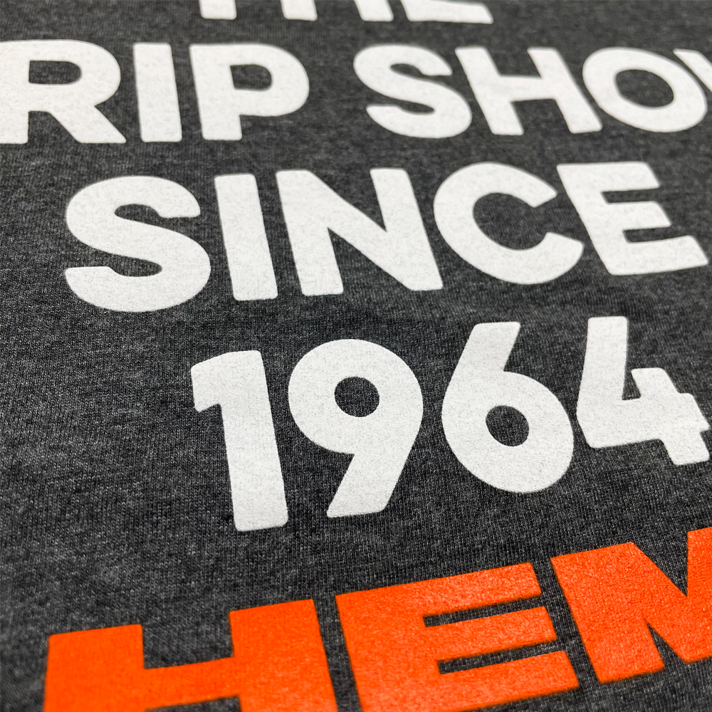 Mens T-Shirt Hemi “Dominating the Strip Show Since 1964”  (Heather Black)