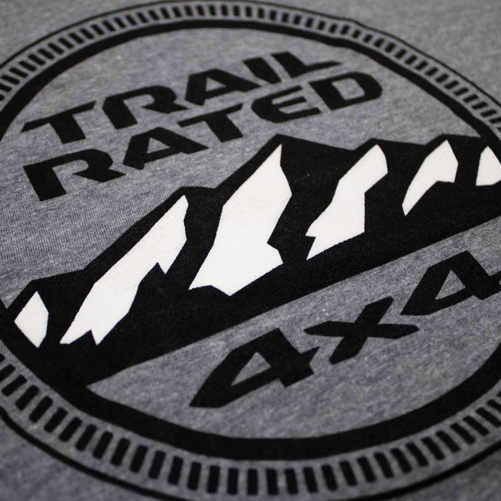 Ladies V-Neck - Jeep® Trail Rated - Heather Grey