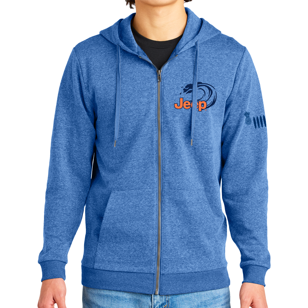 Mens Jeep® Beachin Zip Hooded Sweatshirt - Royal Frost